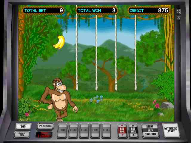 Обезьянка: тематический раунд Бонусная игра Обезьянок